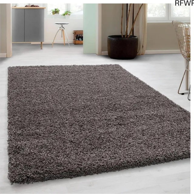 RFWR Hoogpolig Taupe Vloerkleed Shaggy 160 x 230 cm voor Woonkamer en Slaapkamer