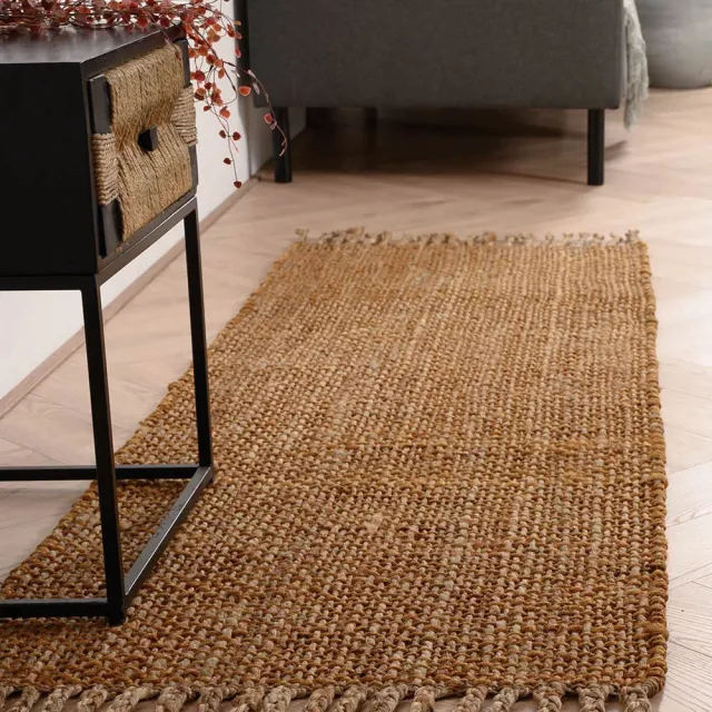 Folkways Jute loper - Chunky Boho & Me goud/naturel 70x200