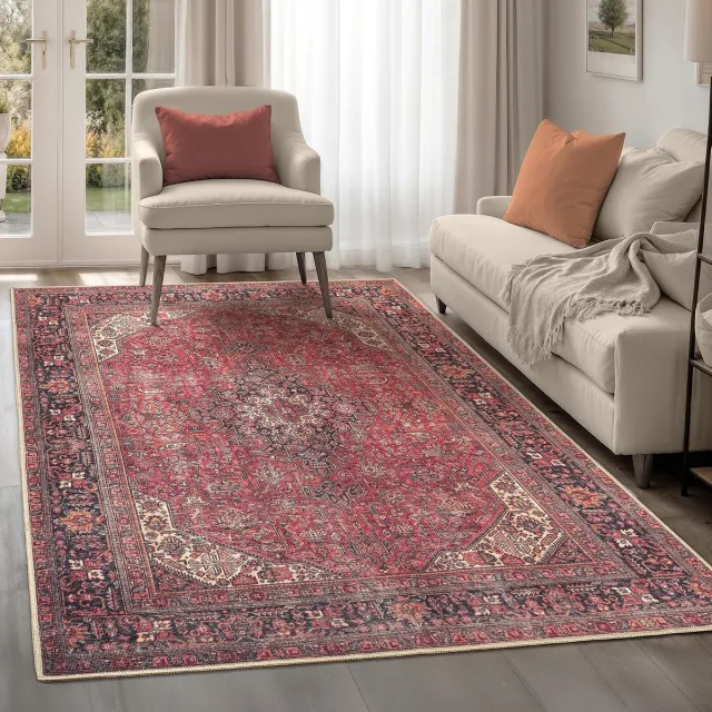 Vellaro Hoogpolig vloerkleed - Beige - 240 x 330 cm - Machinewasbaar laagpolig tapijt met antislip achterkant - Voor woonkamer en slaapkamer