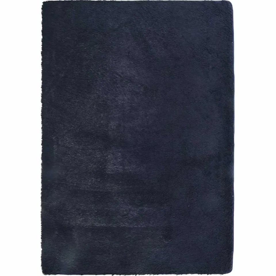 vidaXL Hoogpolig vloerkleed NAVARRA 240x340 cm polyester marineblauw