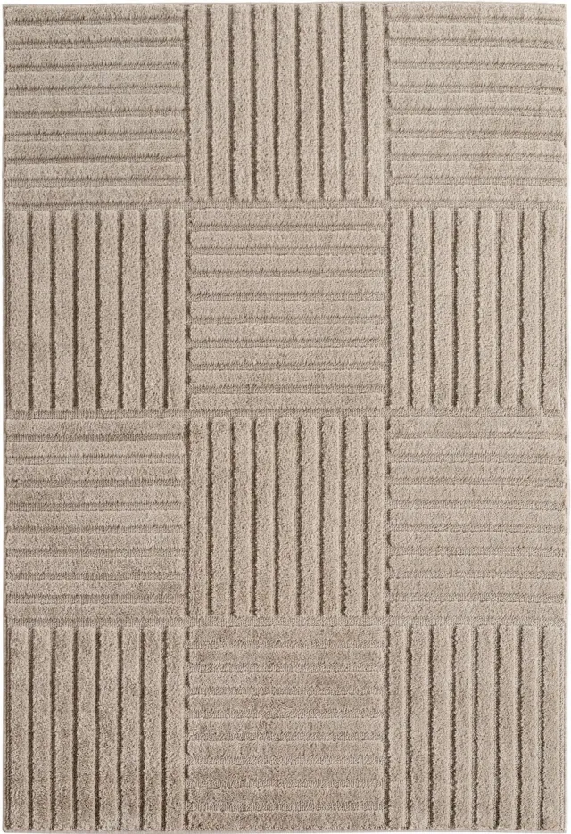Ayyildiz Art – Laagpolig vloerkleed – Beige – Scandinavische boho – 140 x 200 cm