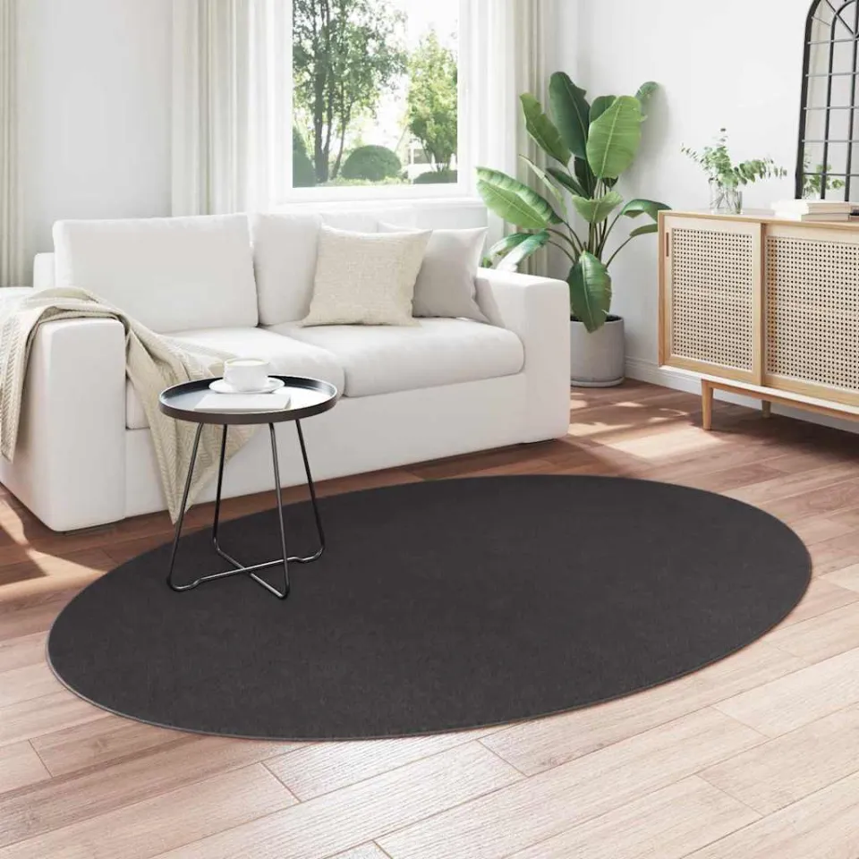 vidaXL Tapijt HUARTE Antraciet 140 x 200 cm 100% Polyester, foto 2