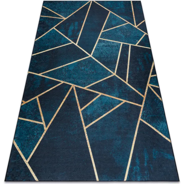 RUGSX Kleden Rugsx ANDRE 1173 tapijt wasbaar mozaïek, geometrisch an 120x170 cm Blauw
