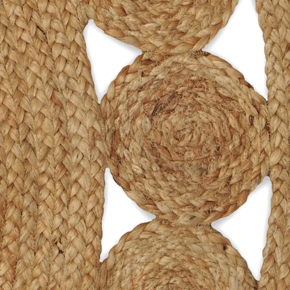 vidaXL Vloerkleden Naturel Ø 150 cm Jute, foto 3