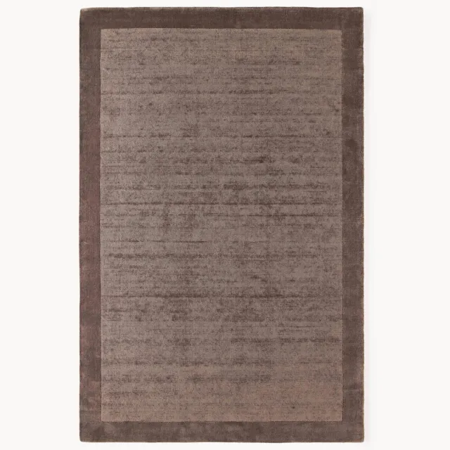 Westwing Collection Laagpolig vloerkleed Kari bruin