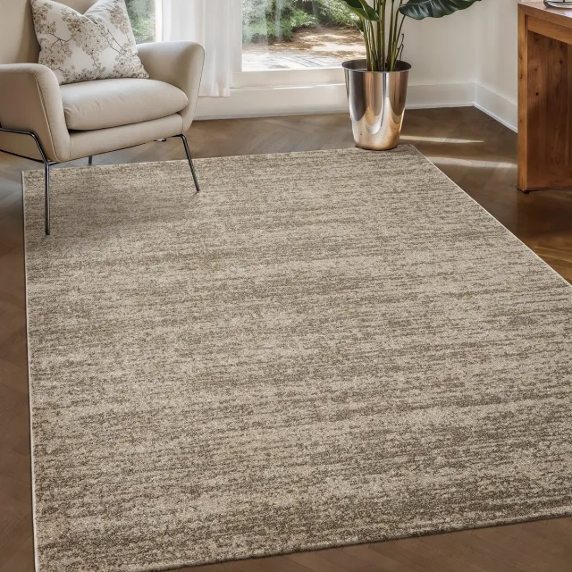 Muratap Relax Oslo - Laagpolig Effen Vloerkleed - Modern Tapijt - Beige- 300x300 CM Vierkant