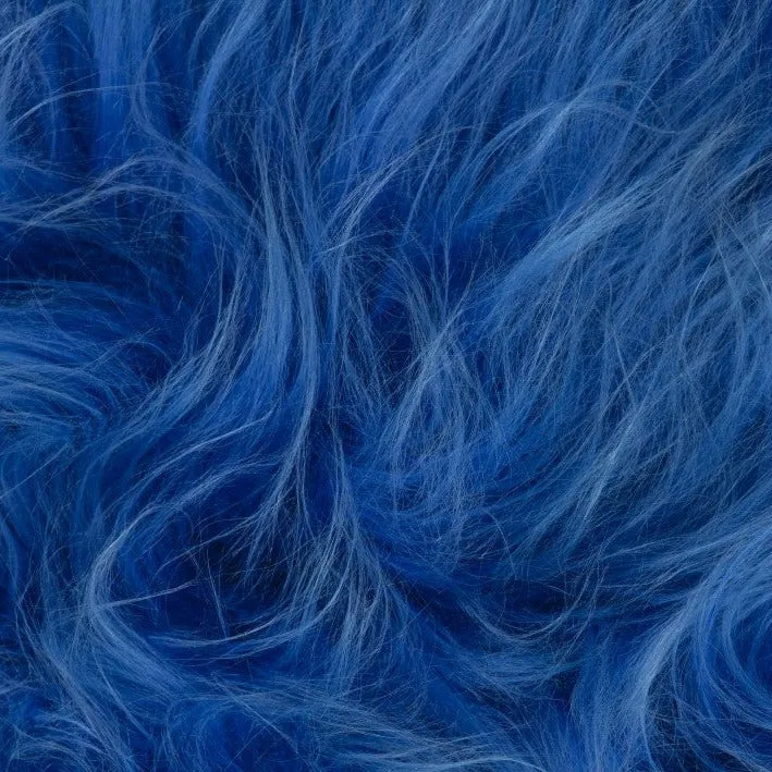 Dyreskinn IJslandse schapenvacht - Blauw - 100 x 65 cm, foto 4