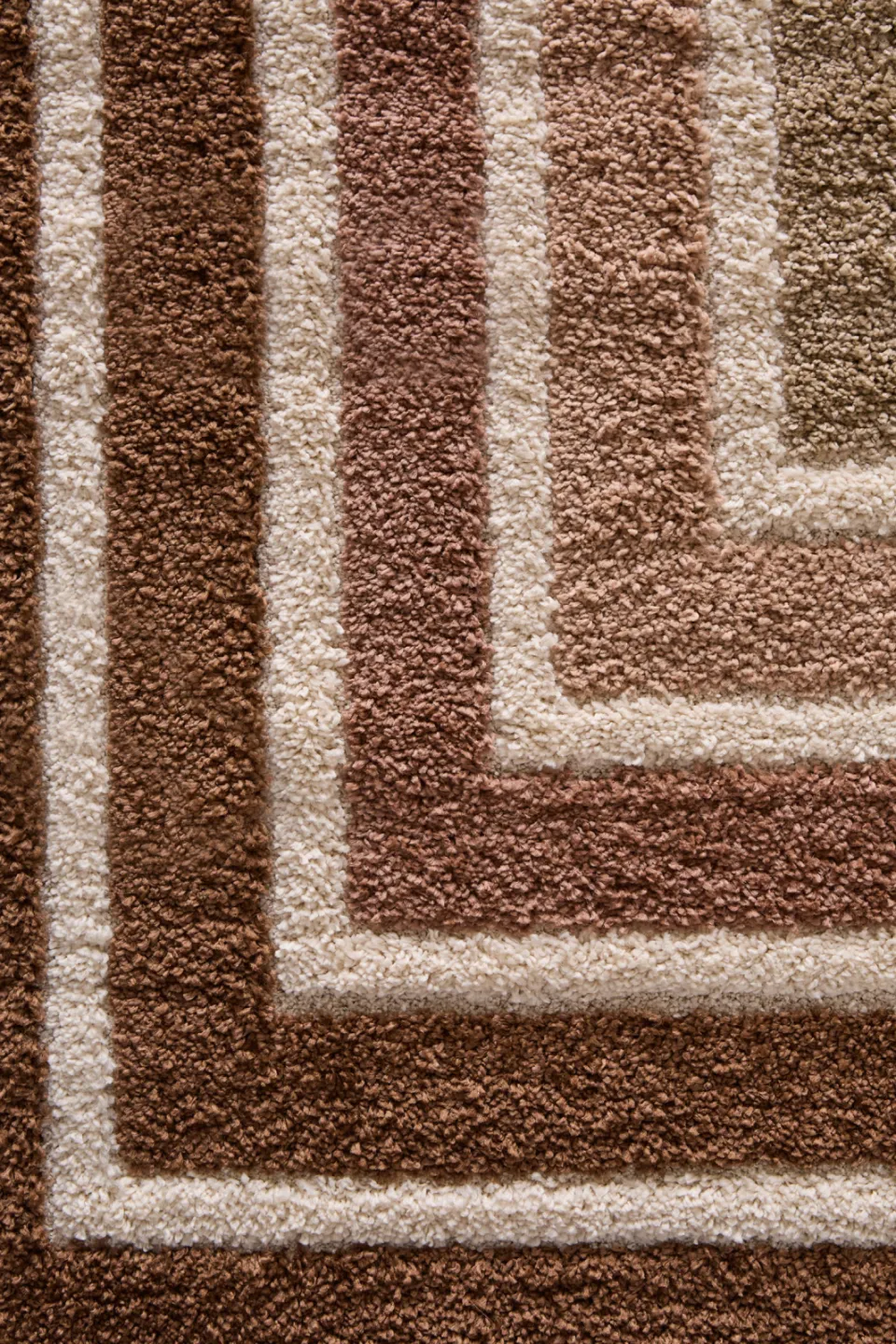 NOUS Living Embrace vloerkleed bruin, foto 3