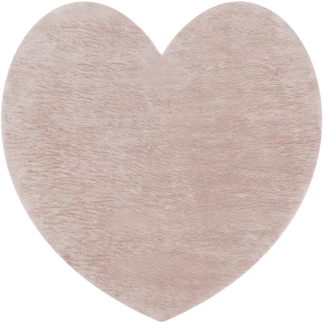 RUGSX Kleden Rugsx Modern wastapijt SHAPE 3105 Hart shaggy - 80x80 cm Roze