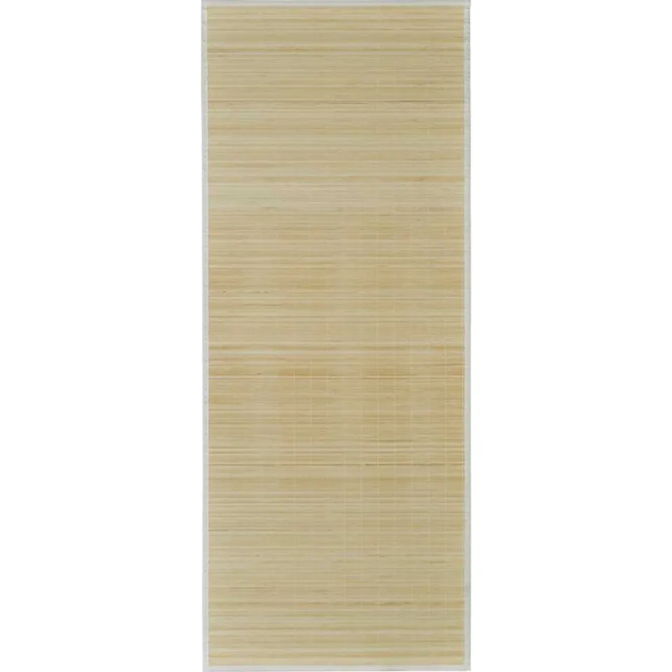 vidaXL Tapijt rechthoekig 80x300 cm bamboe naturel, foto 3