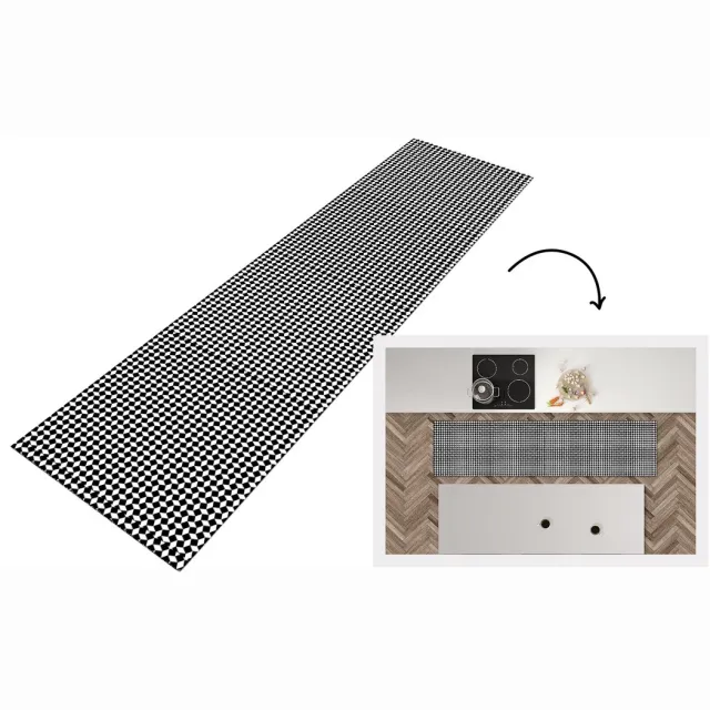 KitchenYeah Keukenloper - Loper keuken - Design - Geometrie - Patroon - Keukenloper vinyl Multicolor