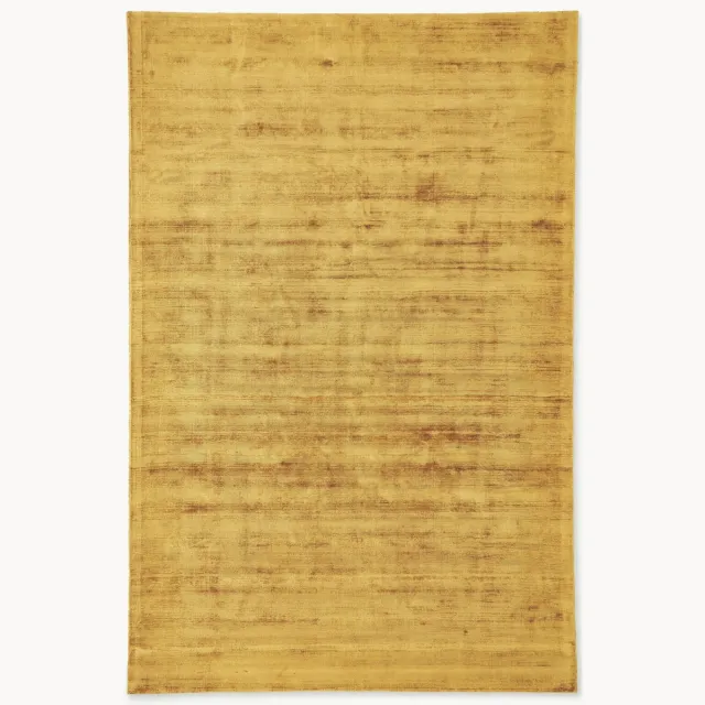 Westwing Collection Handgeweven viscose vloerkleed Jane Geel