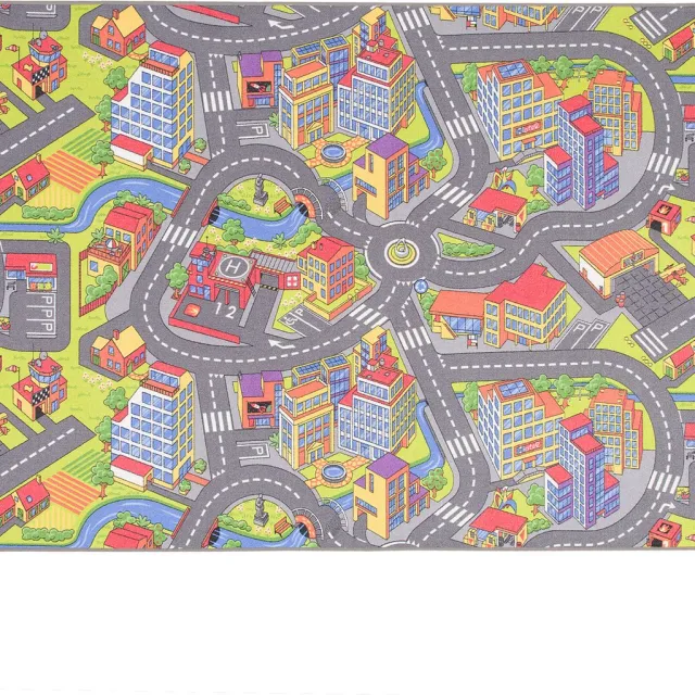 Snapstyle Kinderspeeltapijt Kleine Stad 3D Mulit