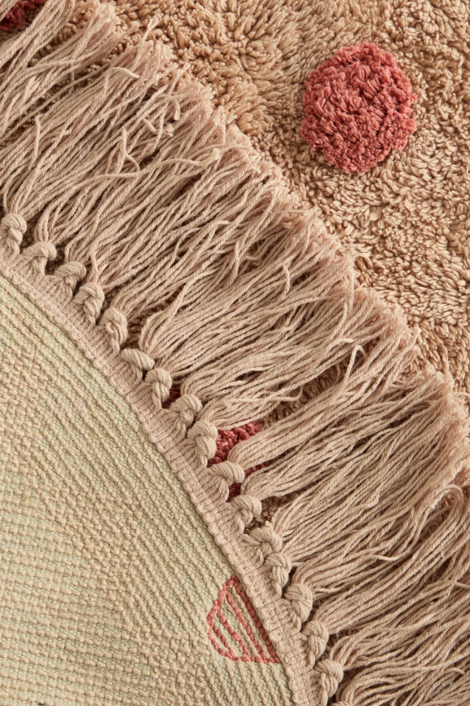 NOUS Kids Dots kindervloerkleed roze, foto 3