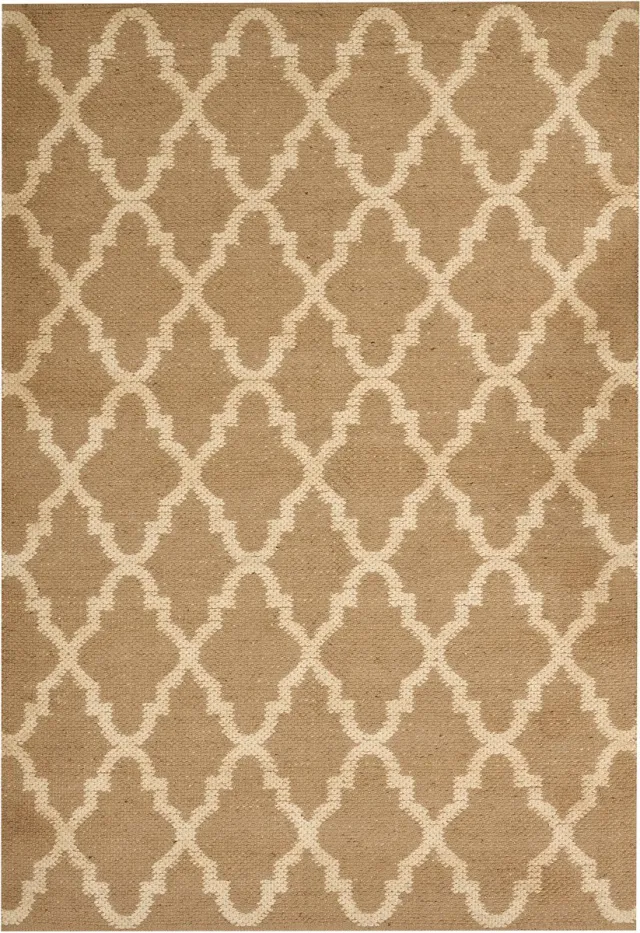 Beliani MERMER - Laagpolig vloerkleed - Lichtbeige - Jute