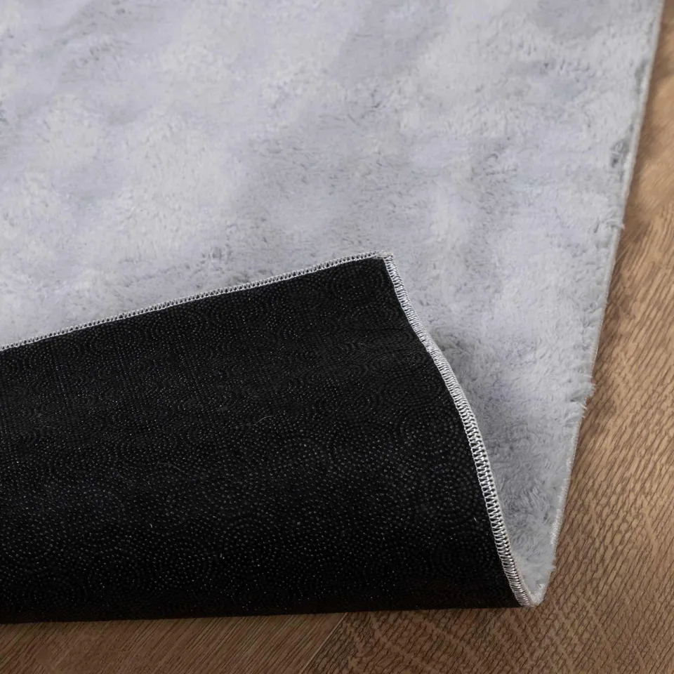 vidaXL Binnen kleed SIROLO Grijs 80 x 150 cm Polyester Medium Pile, foto 4