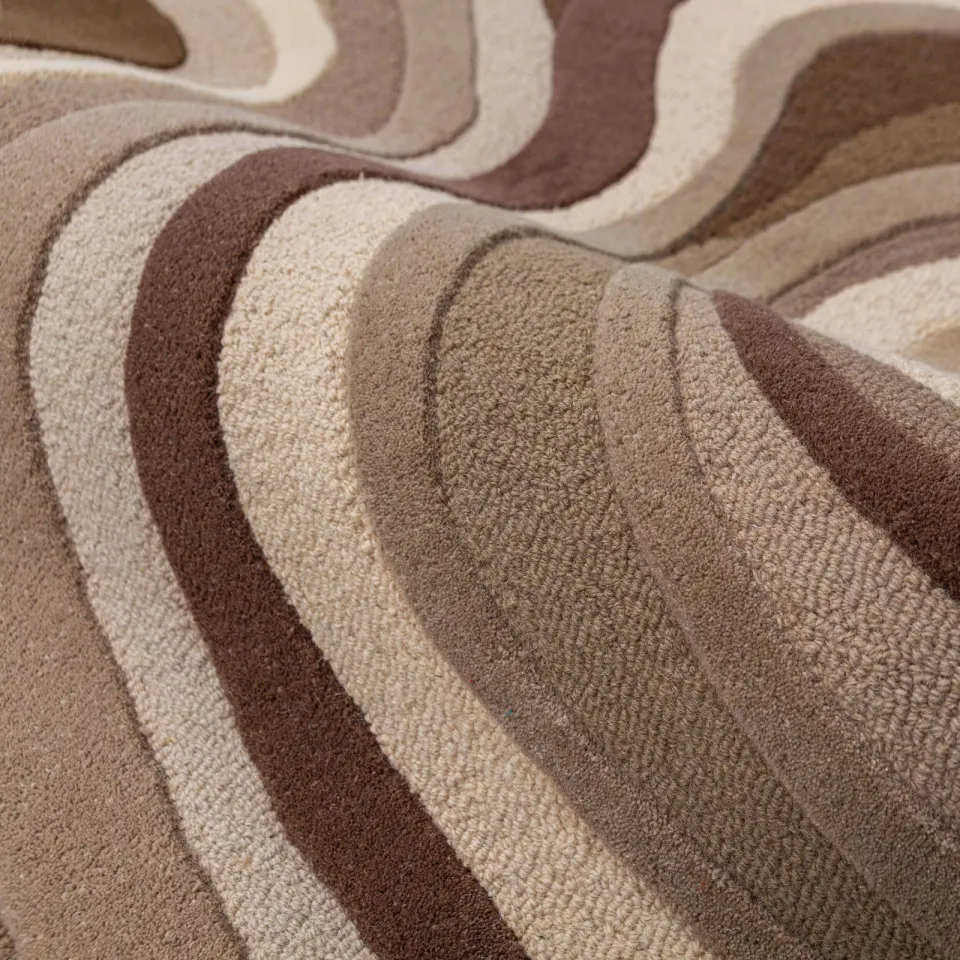 Flair Rugs Envy wollen vloerkleed bruin, foto 5