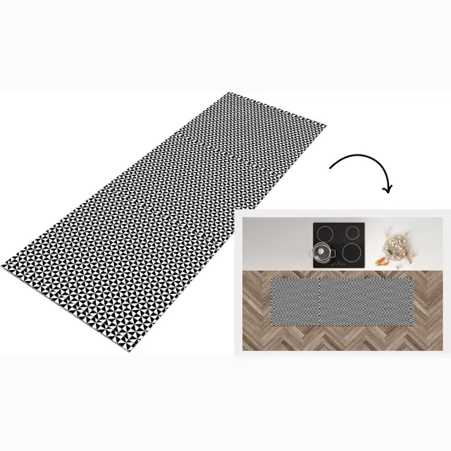 KitchenYeah Keukenloper - Loper keuken - Design - Geometrie - Patroon - Keukenloper vinyl Multicolor