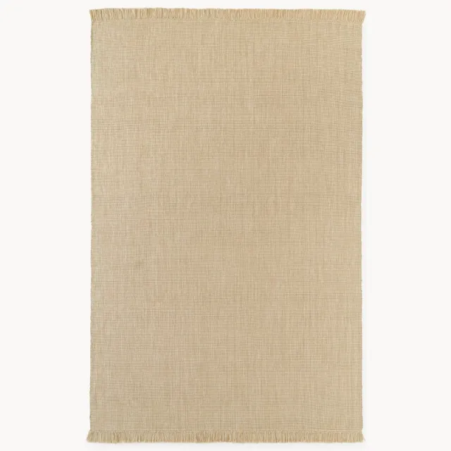 Westwing Collection Handgeweven in- & outdoor vloerkleed Sumit Beige