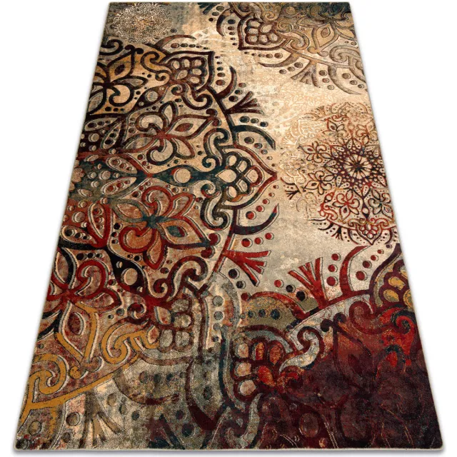RUGSX Kleden Rugsx tapijt POLONIA Boho rozet rood