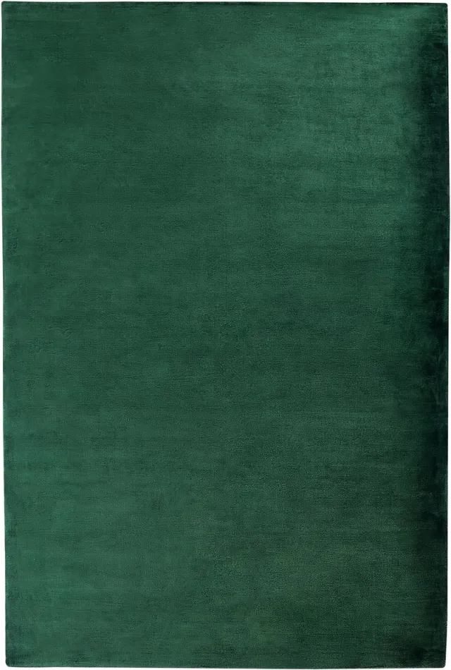 Beliani GESI - Laagpolig vloerkleed - Donkergroen - Viscose, foto 2