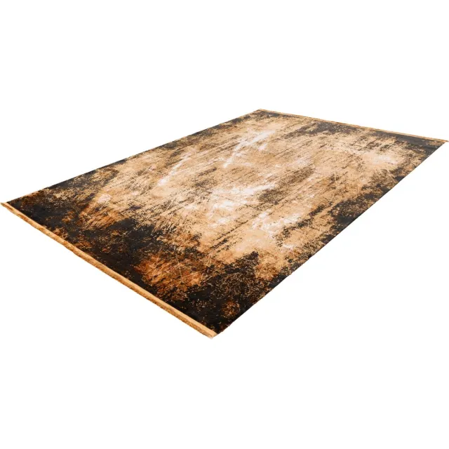 Lalee Pierre Cardin Lalee Elysee laagpolig vintage Vloerkleed goud zwart