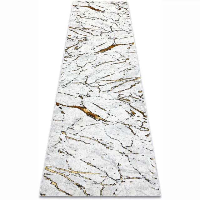 RUGSX Kleden Rugsx Tapijt, loper ALLURE 1963 Marmeren - Structureel, 80x300 cm Wit