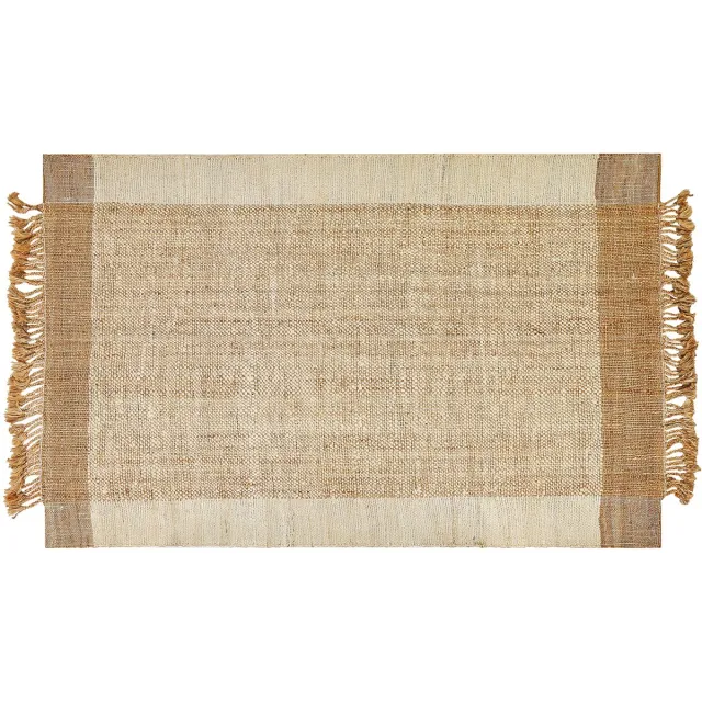 Beliani DEDEMLI - Modern vloerkleed - Lichtbeige - Jute