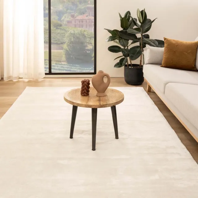 Paon Brillant Viscose vloerkleed - Pearl wit 120x170