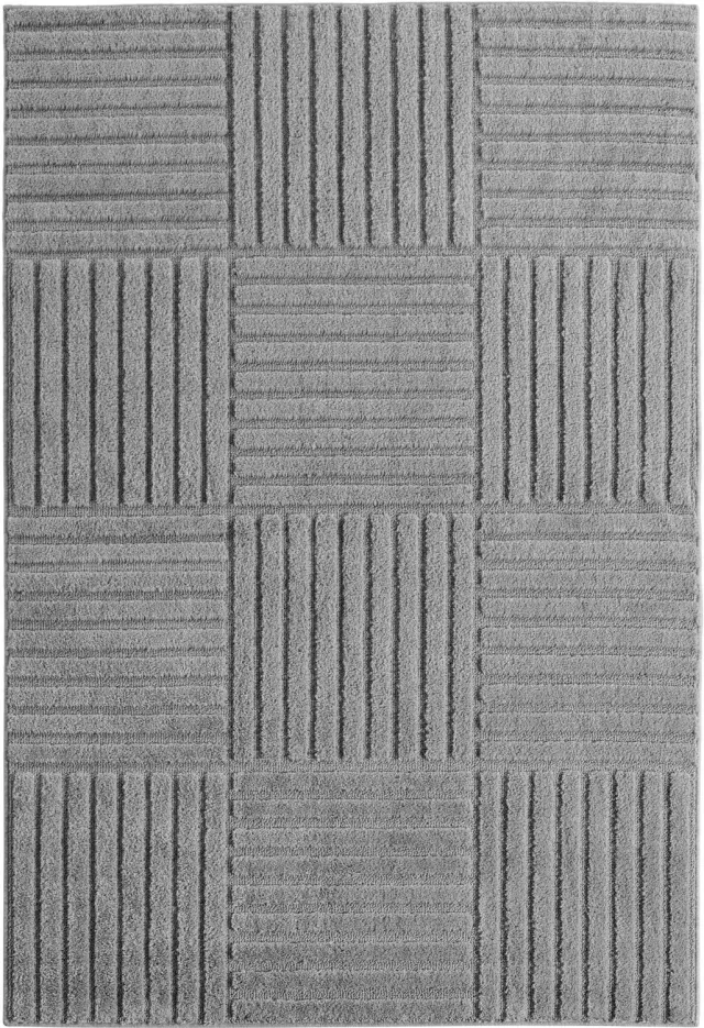 Ayyildiz Art – Laagpolig vloerkleed – Zilver – Scandinavische boho – 200 x 290 cm
