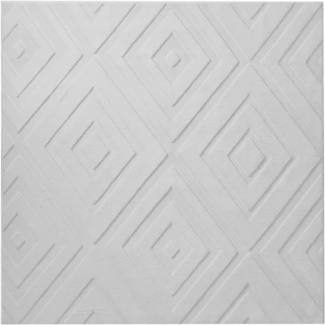 Beliani BORAH - Vloerkleed - Lichtgrijs - Polyester