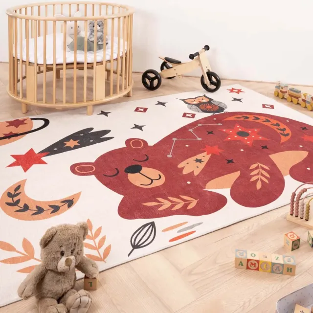 Amiah Kindervloerkleed beer - Happy Dreams Multicolor
