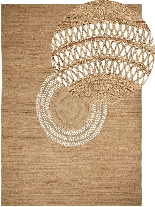 Beliani BOGAZOREN - Vloerkleed - Beige - Jute