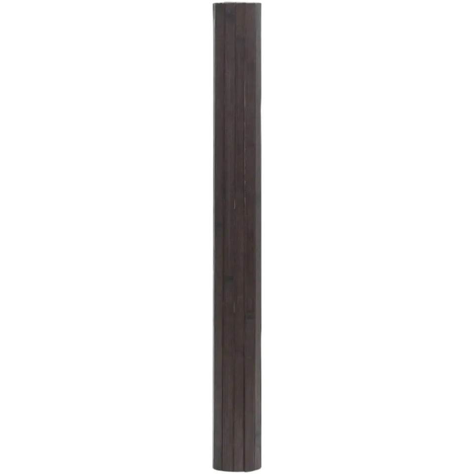 vidaXL Vloerkleed rechthoekig 100x200 cm bamboe donkerbruin bruin, foto 3