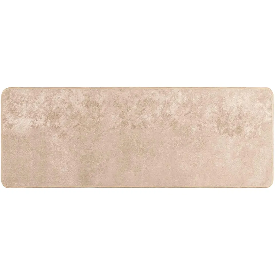 vidaXL Vloerkleedloper MARSA Beige 100 x 250 cm Polyester en PVC