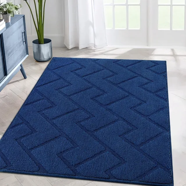 Ibenzoa Multifunctionele Wasbare Tapijtloper met Antislip en Vlekbestendigheid voor Diverse Ruimtes, Blauw