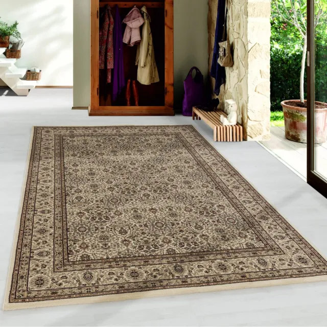 flycarpets Klassiek Beige Vloerkleed Bukhara - Oosters motief - Perzisch Tapijt Laagpolig - Woonkamer - 200x290 cm