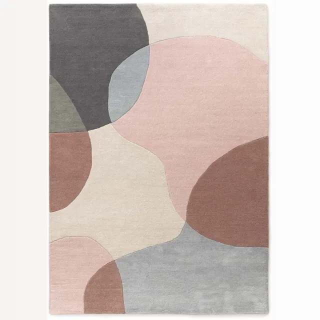 Nordic Weavers Wollen vloerkleed - Dune abrikoos Multicolor
