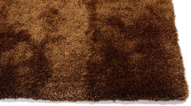 DÉJA Living Vloerkleed 120x170cm - Hoogpolig Goud Stof - Lavar Mix Goudkleurig