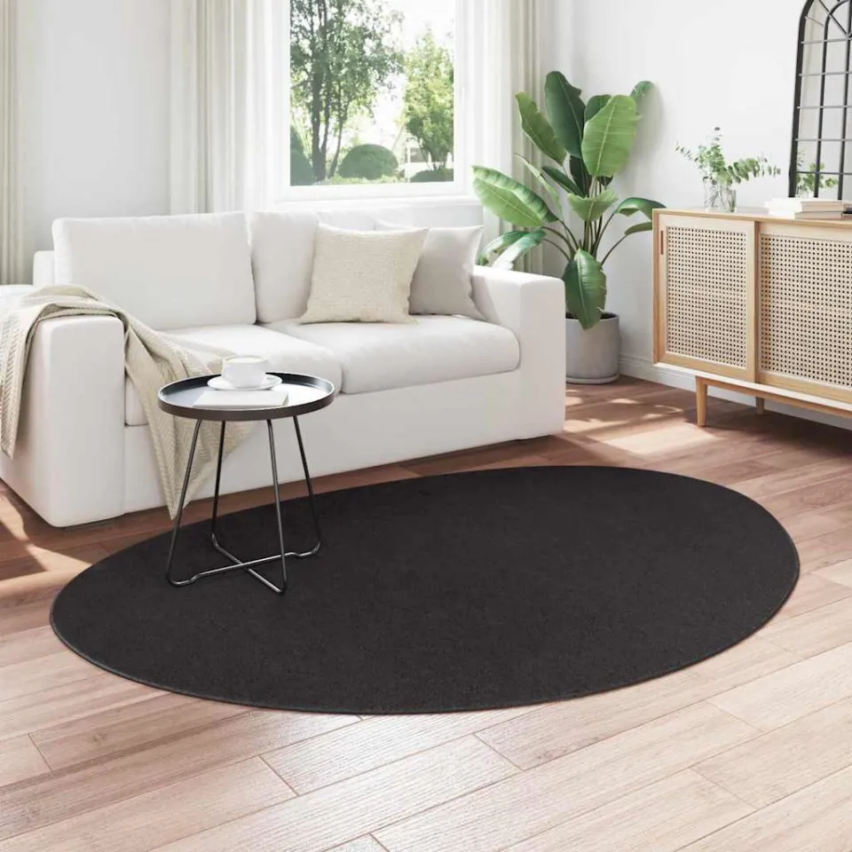 vidaXL Tapijt HUARTE Zwart 140 x 200 cm Polyester, foto 3