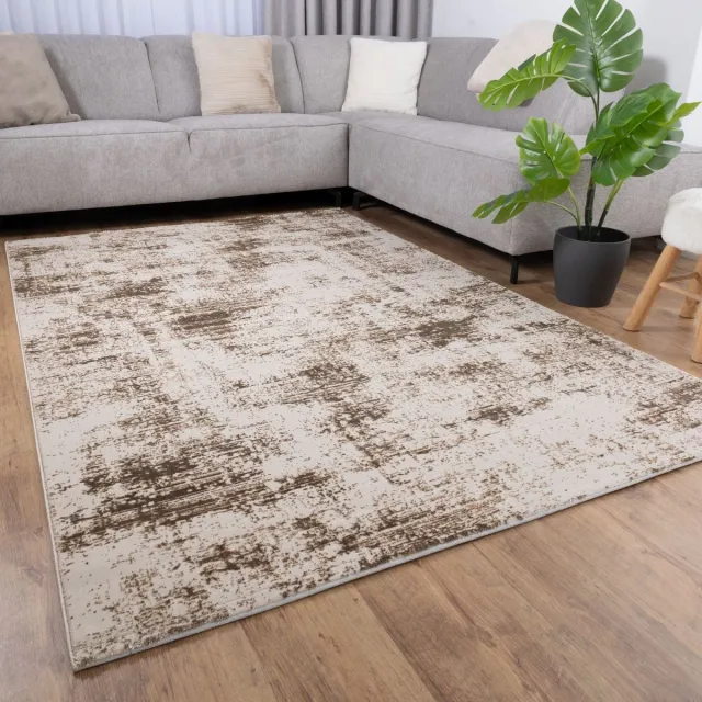 Koho Carpets Beige Tapijt Laagpolig Vloerkleed Koho Marble Lux - 160x230cm- Modern - Woonkamer - Salon - Slaapkamer - Eetkamer