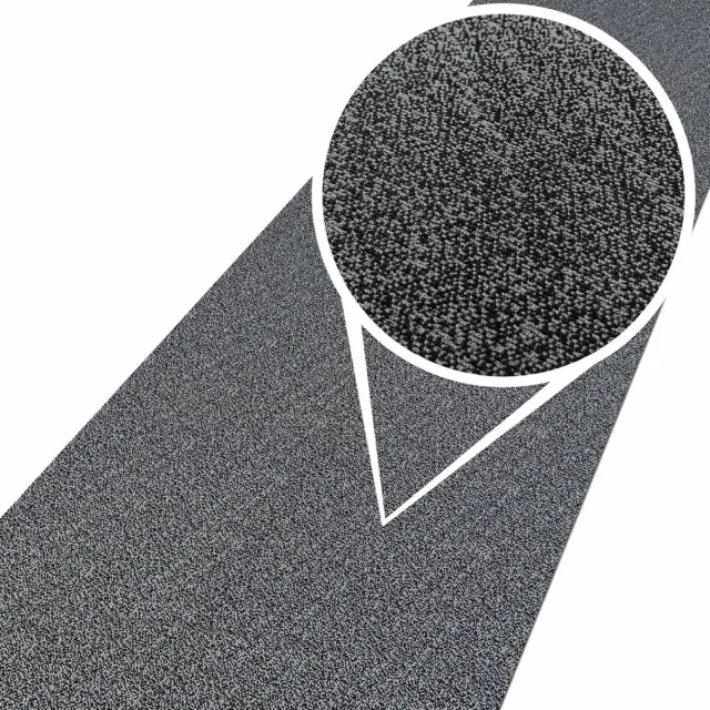 ANRO Tapijtloper Tamara Grijs 400x67cm – Velours Gangloper Antislip Keukenloper Hal Op Maat