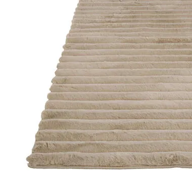 Kwantum Foxy Streep vloerkleed taupe 150x200 cm, foto 2