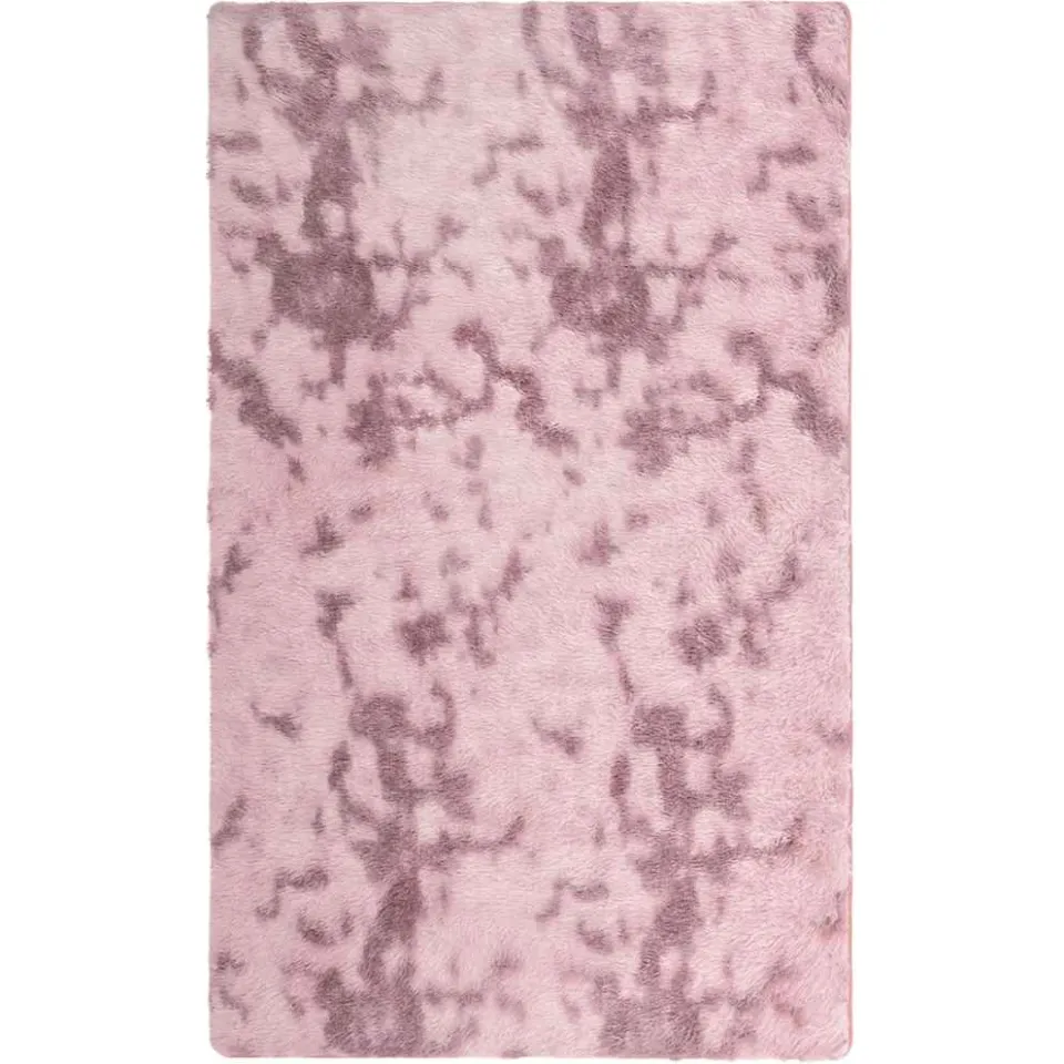 vidaXL Hoogpolig vloerkleed NAVARRA 80x150 cm polyester stoffig roze