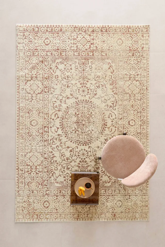 NOUS Living vloerkleed terra/crème