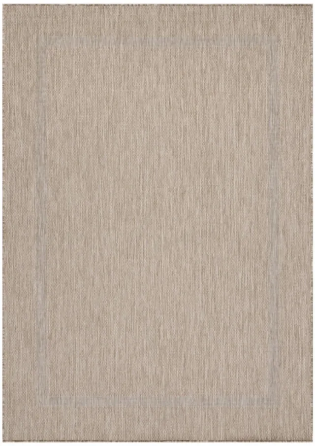 Ayyildiz Buitenkleed, effen kleur - beige, geschikt voor terras, balkon of keuken, polypropyleen achterkant, afmeting: 200 cm x 290 cm