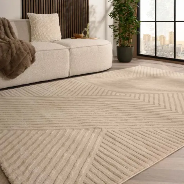 TrueWeave Scandinavisch vloerkleed - Serene Runa beige 80x150