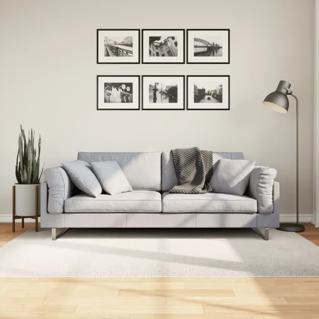 vidaXL Vloerkleed IZA laagpolig Scandinavisch 140x200 cm crèmekleurig, foto 2