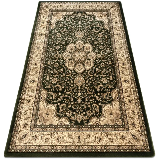 RUGSX Kleden Rugsx Tapijt ROYAL AGY patroon 0521 donker groen 150x300 cm