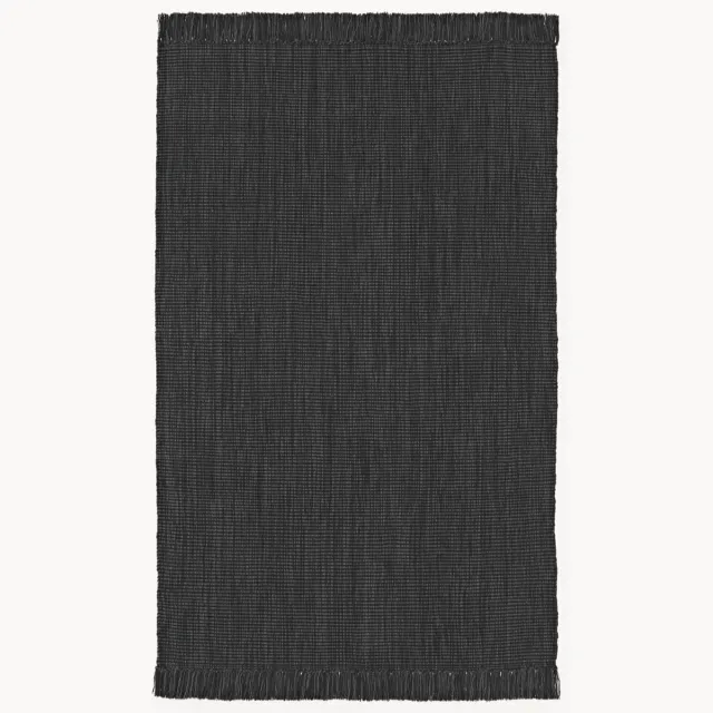 Westwing Collection Handgeweven in- & outdoor vloerkleed Sumit Antraciet